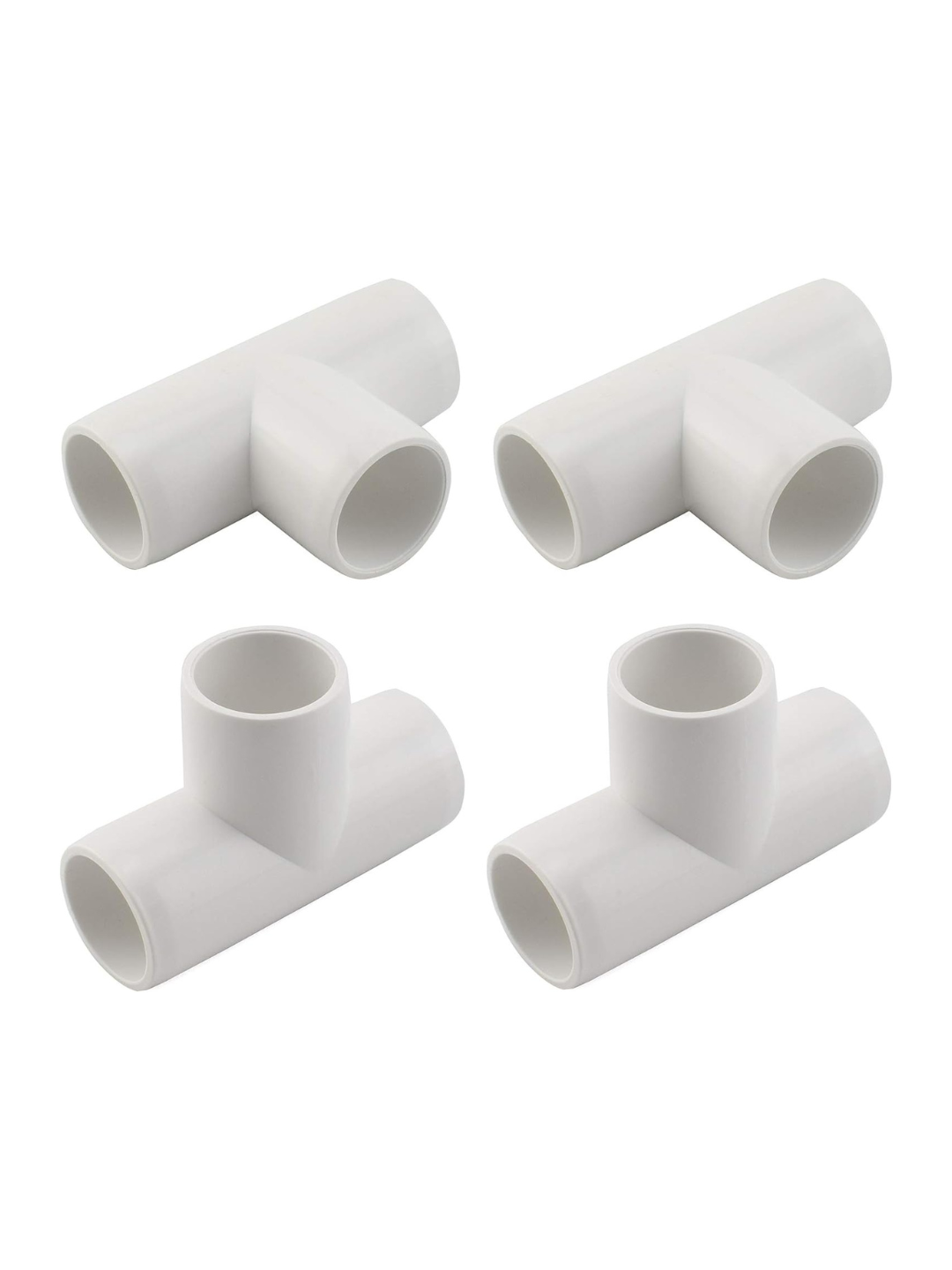 4-Pack Tee PVC Fitting Pipe Elbow Connector