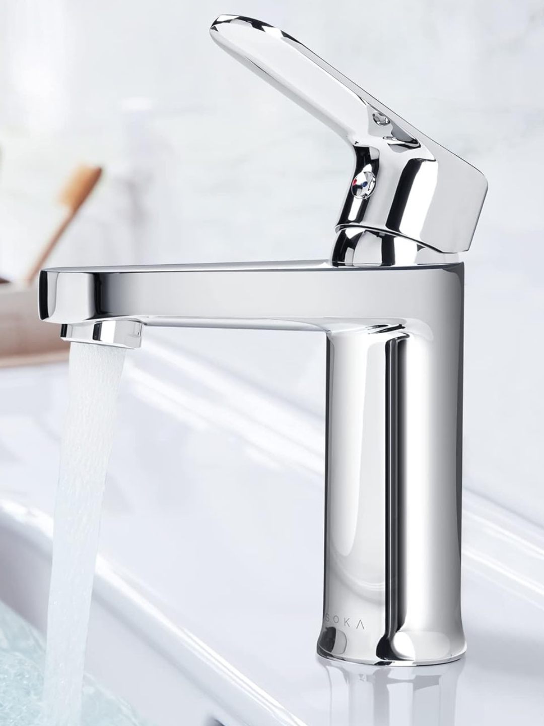 Bathroom Chrome Faucet Single Handle
