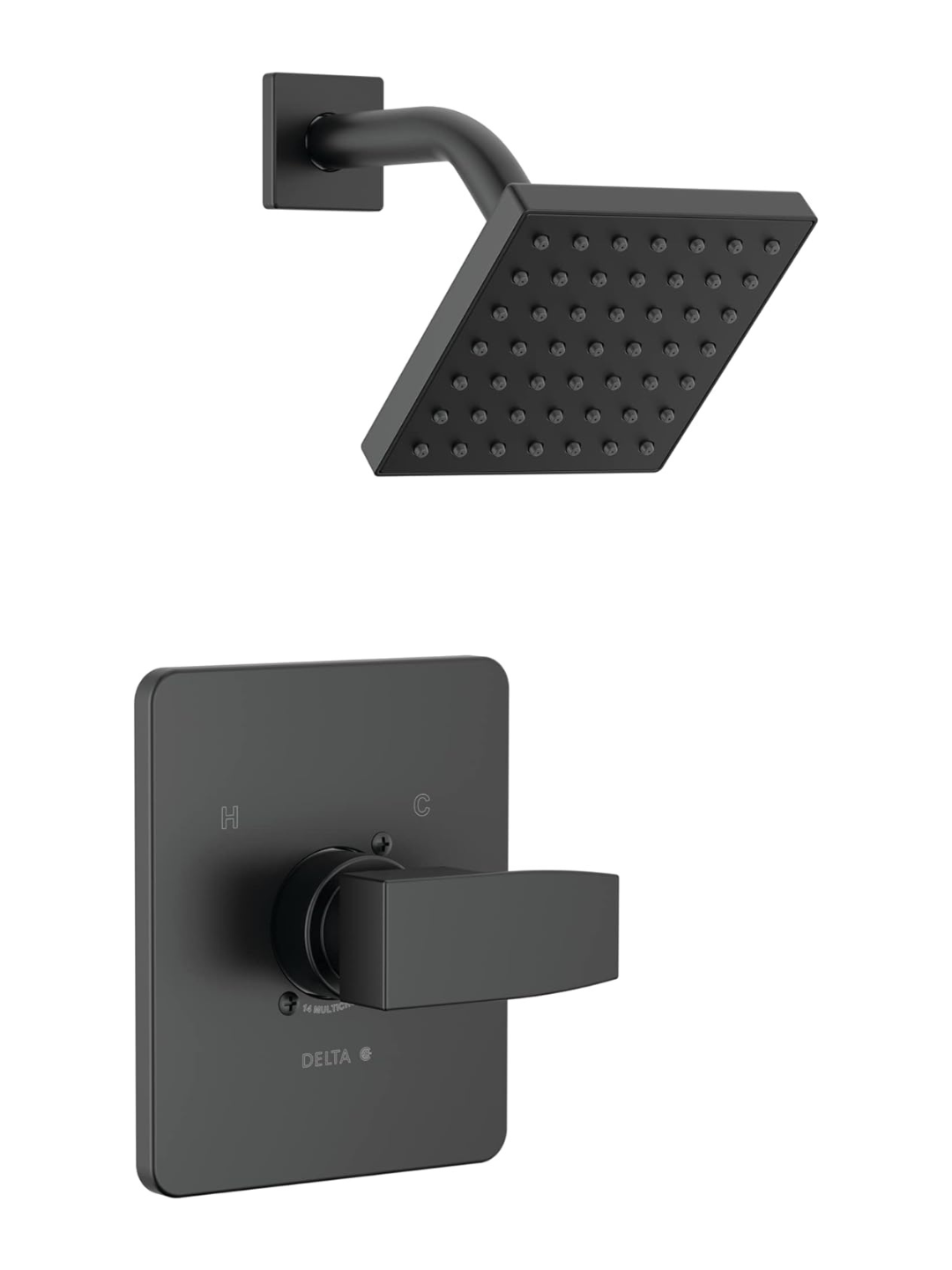 Delta Faucet Modern 14 Series Matte Black Shower Faucet